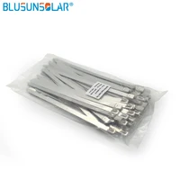 500pcs/lot 10 inch 4.6mm x 250mm Thickness 2.5mm Best 304 Grade colorful self locking Stainless Steel cable ties