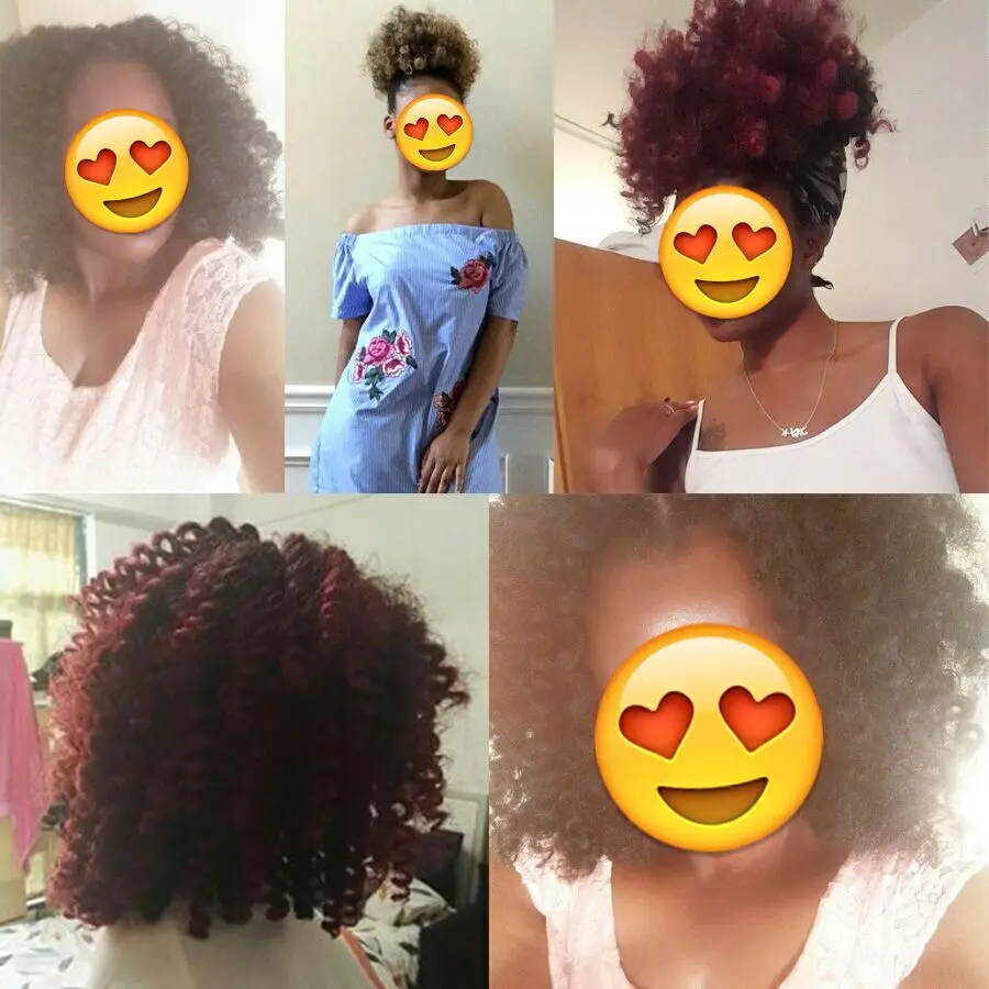 Искусственные волосы FALEMEI 8 10 дюймов 80 Jamaican Bounce вязаные крючком волшебная палочка