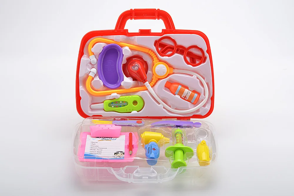 Маленький доктор игрушки костюм Toolbox сделать Инжекционный медсестра мальчик