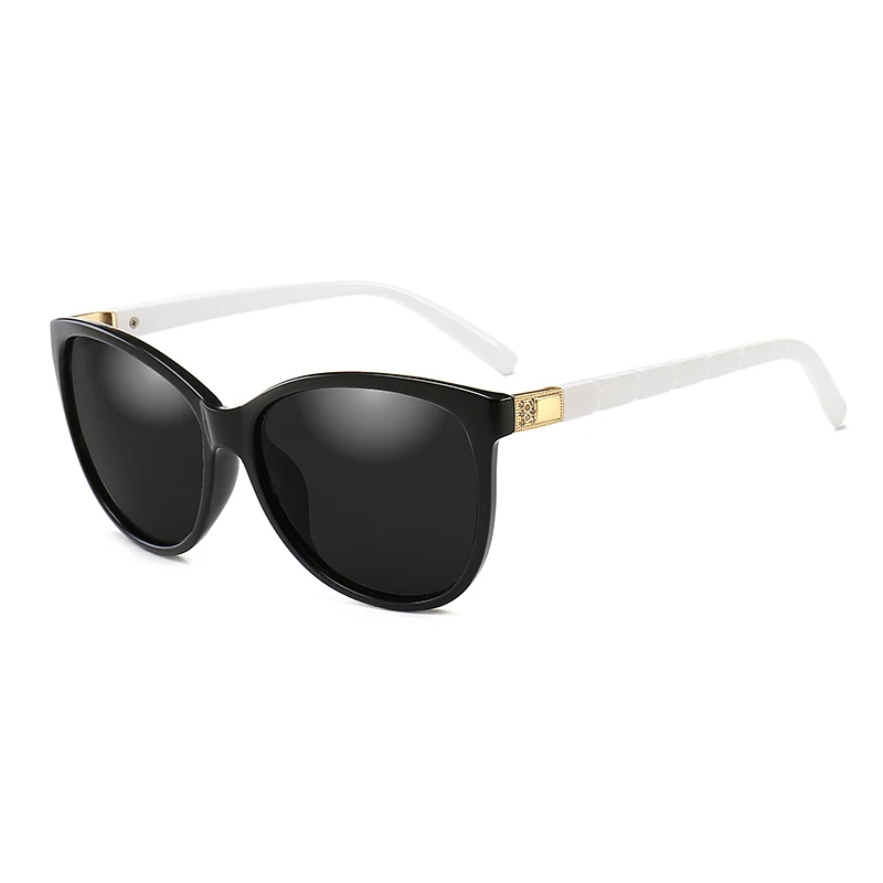 C4 Black white Black Pro Acme, женские солнцезащитные очки кошачий глаз, поляризационные, женские, Ретро стиль, кошачий глаз, солнцезащитные очки, оттенки для женщин, lunette soleil femme, UV400, PA1262 - Цвет линз: C4 Black white Black
