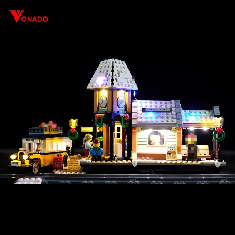 Led Light Set For Lego 10259 The Winter Village Compatible 36011 friend Genuine Creative Series Building Blocks(Only lights) | Игрушки и