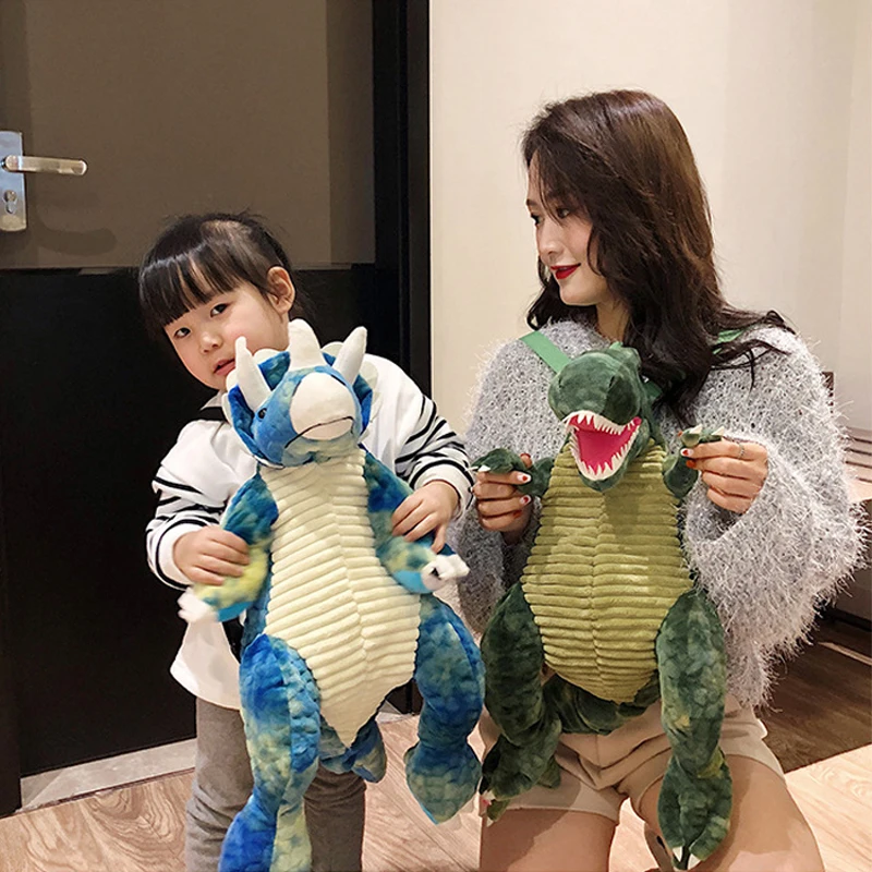 Рюкзак с динозавром из мультфильма плюшевые куклы детский сад для мальчиков и