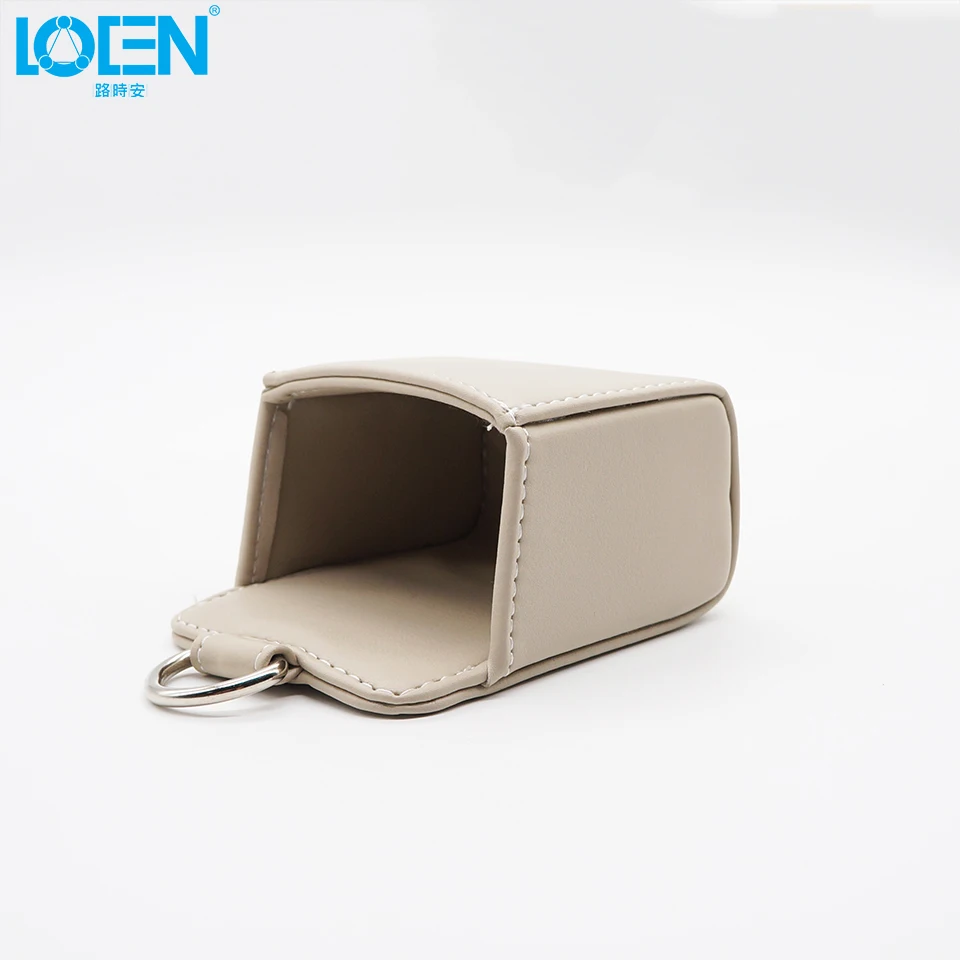 Кожаная Автомобильная воздушная розетка мобильный телефон сумка черный белый