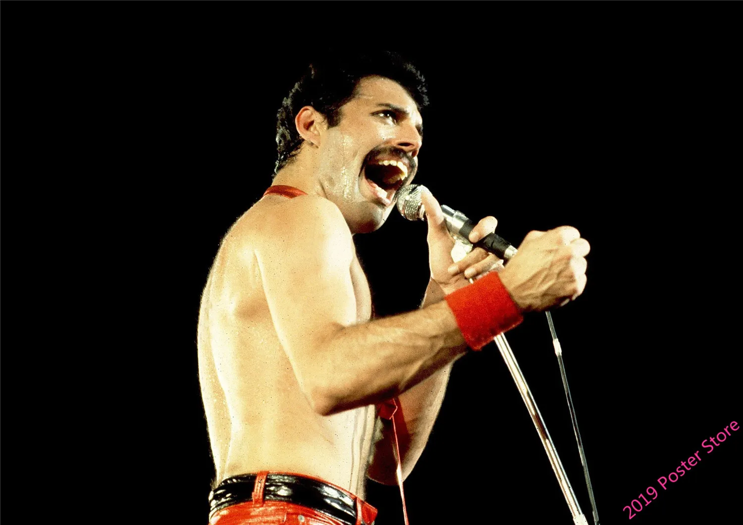 С группой Queen музыкальный плакат Меркьюри певица арт классического белого цвета с покрытием Плакаты дома номер Декор стены стикеры 2001