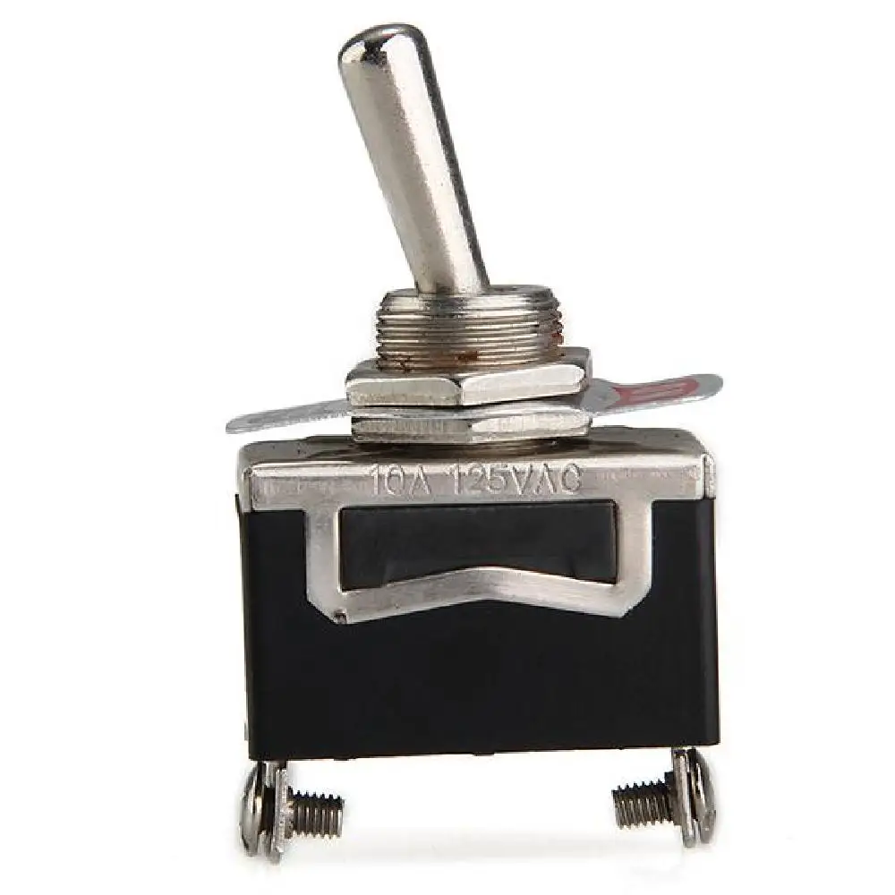 CARCHET 5 шт. переключатель ВКЛ-ВЫКЛ металлический тумблер SPST Флик переключатели