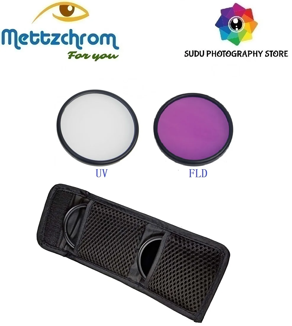 Набор фильтров UV FLD 49 мм 52 55 58 62 67 72 77 набор для Canon Nikon фильтр с фильтром чехол|Фотофильтры объективов| |