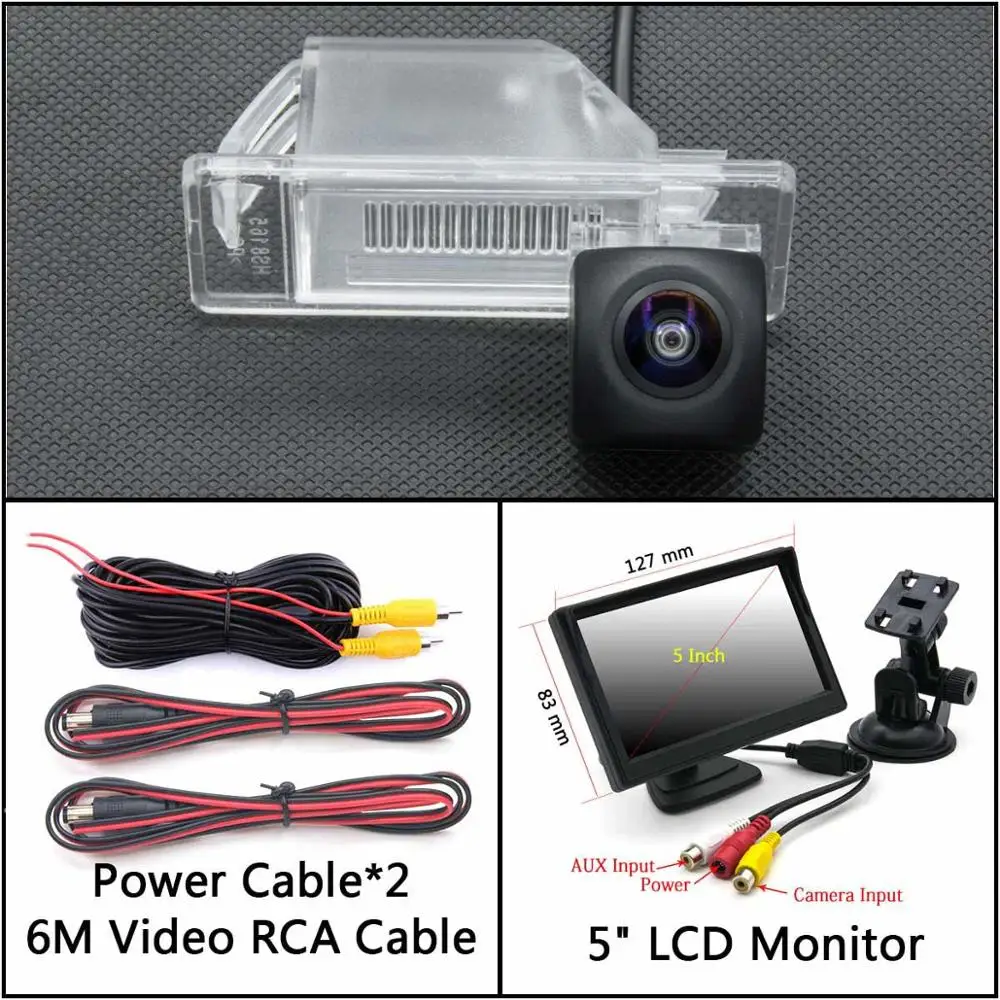 Cam Add 5 inch LCD 175 градусов HD камера заднего вида для Nissan X-Trail XTrail X Trail Qashqai Rogue Sport NV200 Kicks для Infiniti Q50 автомобиля - Название цвета: Cam Add 5 inch LCD