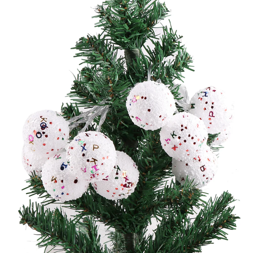 2 м Pinecone Рождественская елка светодиодная гирлянда Санта-Клауса лампа домашний