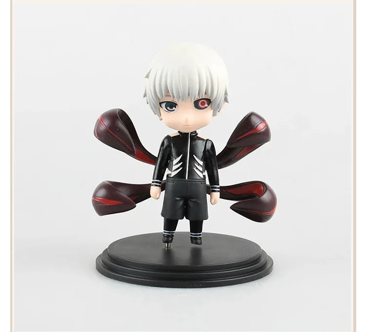 Аниме-фигурки Tokyo Ghoul 2 шт./лот Q-версия Kaneki Ken с маской модель из ПВХ куклы коллекция
