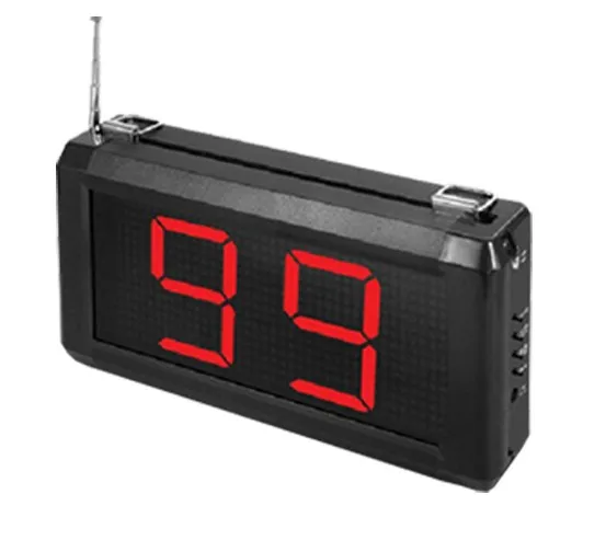 Беспроводная система звонков и вызовов официантов (1 дисплей + 1 часы 11 кнопок