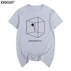 Забавная Хлопковая мужская футболка Slow Dive, новая женская футболка, забавная модная фитнес-футболка, крутая Мода