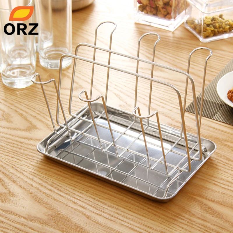 ORZ стакан из нержавеющей стали для воды кружка сушки органайзер держатель слива