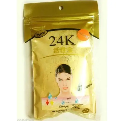 Маска для лица 24K GOLD Active 50 г Омолаживающая роскошное спа лечение|Средства ухода и
