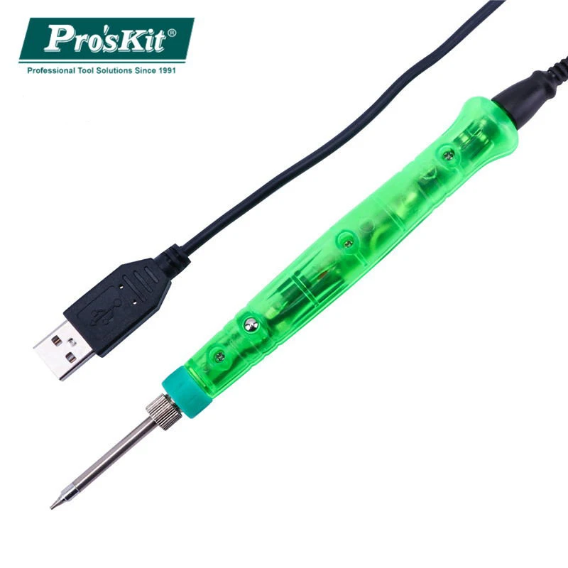 Pro'skit USB паяльник 8 Вт 5 в Электрический ручка сварочный пистолет набор