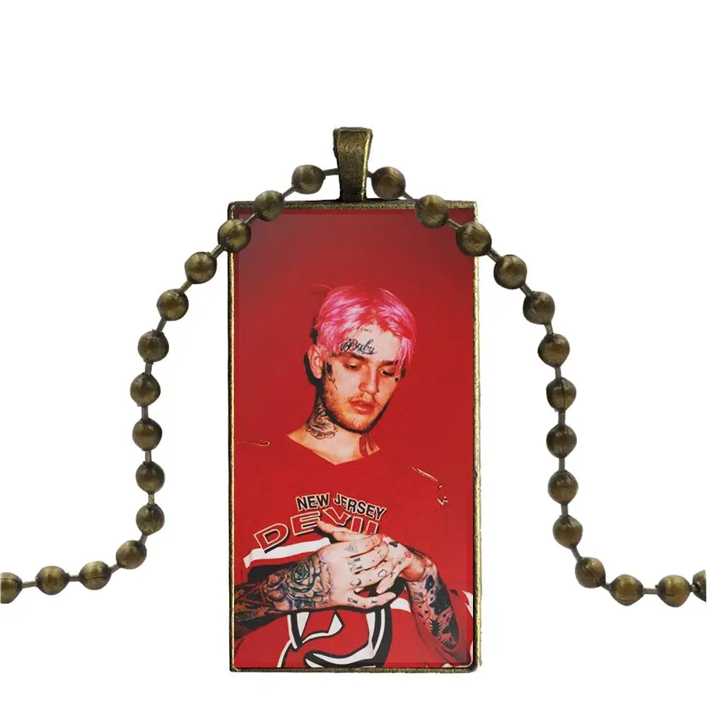 Модное ожерелье унисекс Rap Lil Peep Cool Lil Bo Peep, колье ручной работы прямоугольной формы, ювелирное изделие, много дизайнов