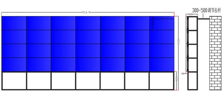 Яркий 700 нит 4K full HD дисплей телевизионная панель 46 47 55 дюймов DID tft hd LCD