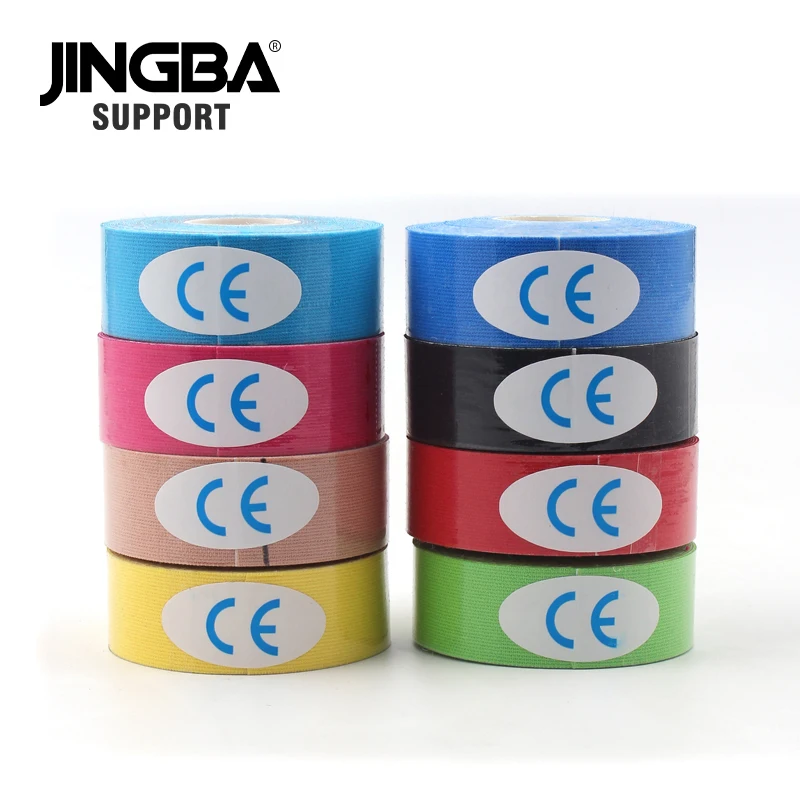 JINGBA поддержка Спортивный пластырь для мышц Водонепроницаемая кинезиологическая