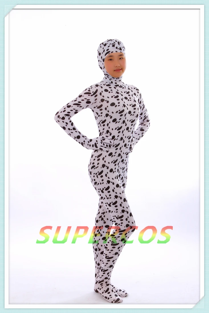 Бесплатная доставка! Новый костюм Zentai из коровьего спандекса с открытым лицом