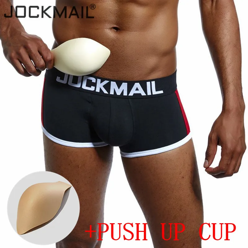 Трусы-боксеры JOCKMAIL мужские Брендовое нижнее белье пикантные трусы с чашкой