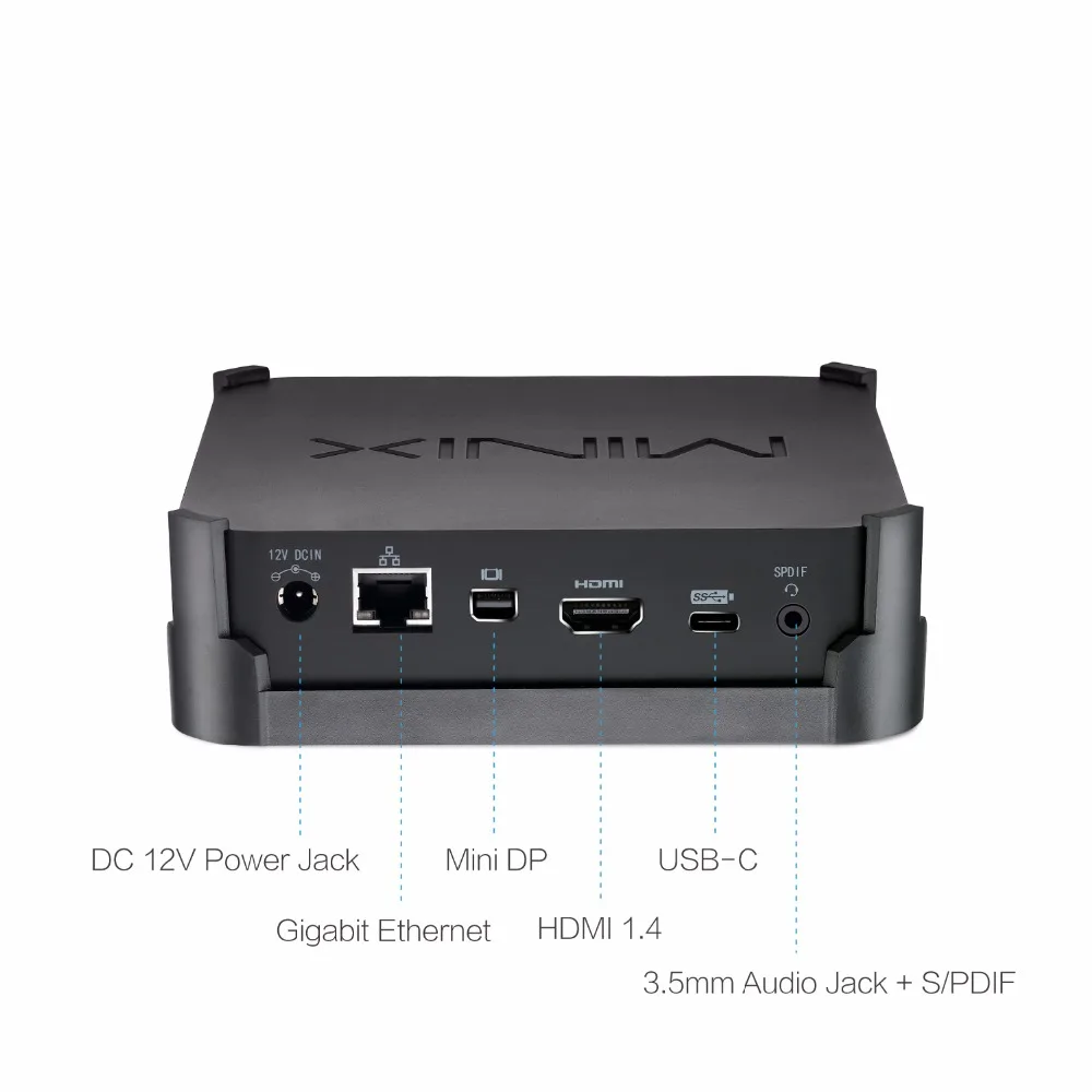 Оригинальный Новый MINIX NEO N42C 4 MINI PC официальный Windows 10 Pro 64 bit мини P C 4G/32G Gigabit WI FI USB 3 0