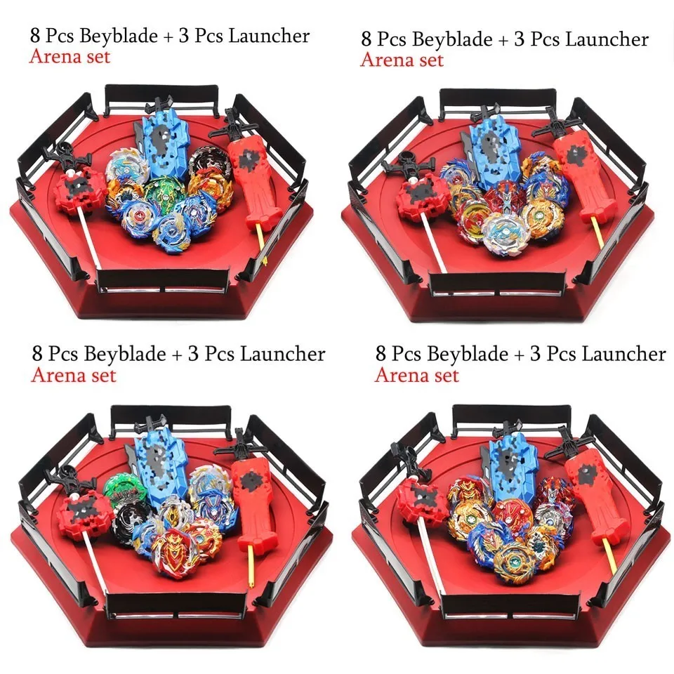 Волчок Beyblade Burst с лаунчером набор игрушек стартером и ареной металлический Бог