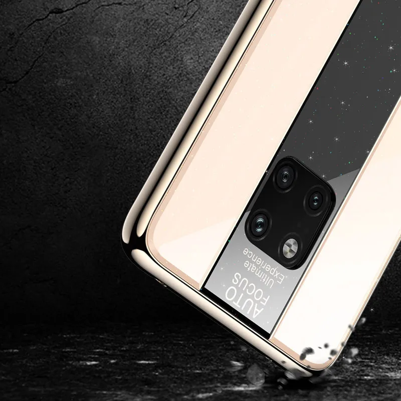 Чехол для Huawei P30 роскошный покрытый краем из ТПУ окрашенный стеклянный чехол Mate 20