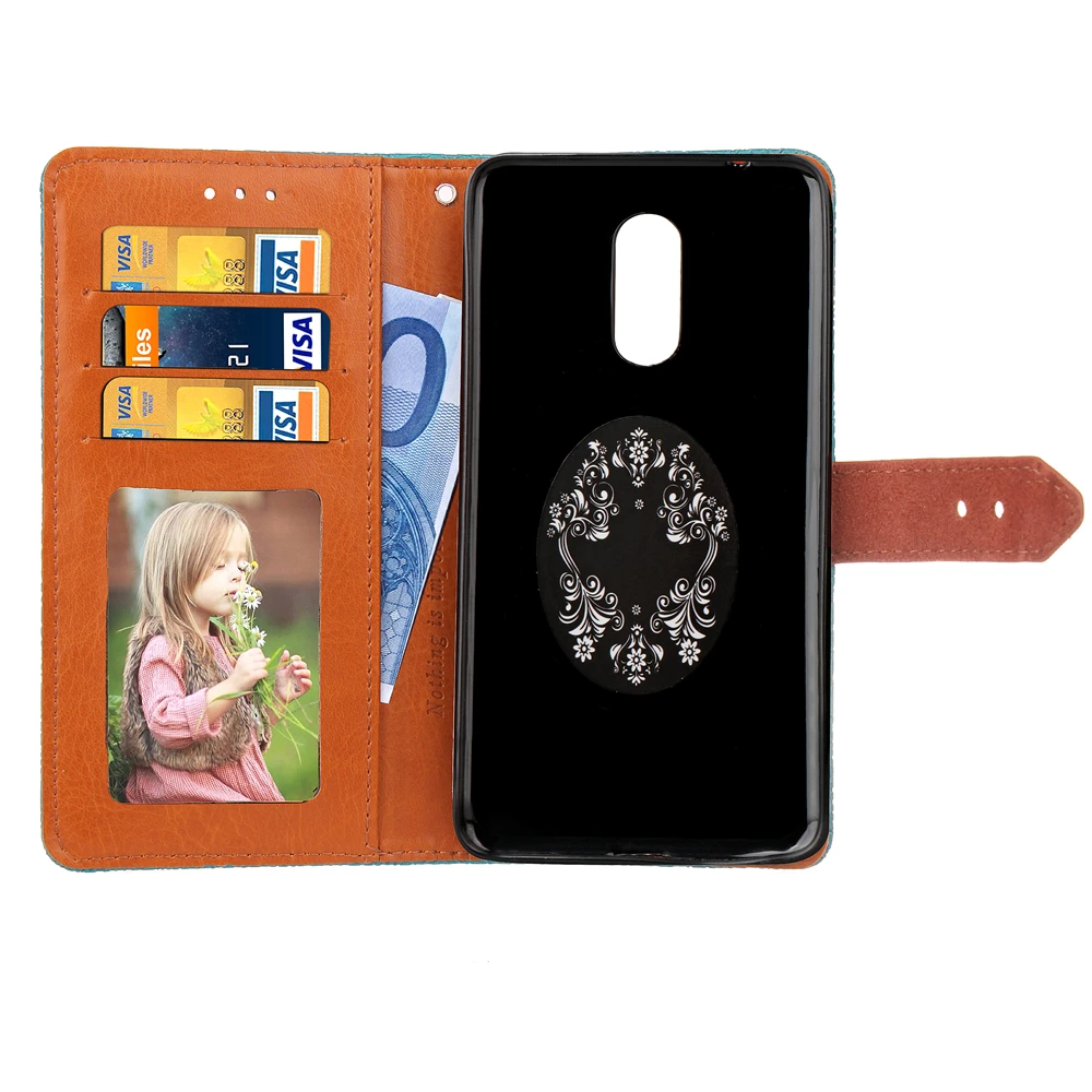 Новый кожаный кошелек для Redmi Note 5 магнитный держатель кредитных карт
