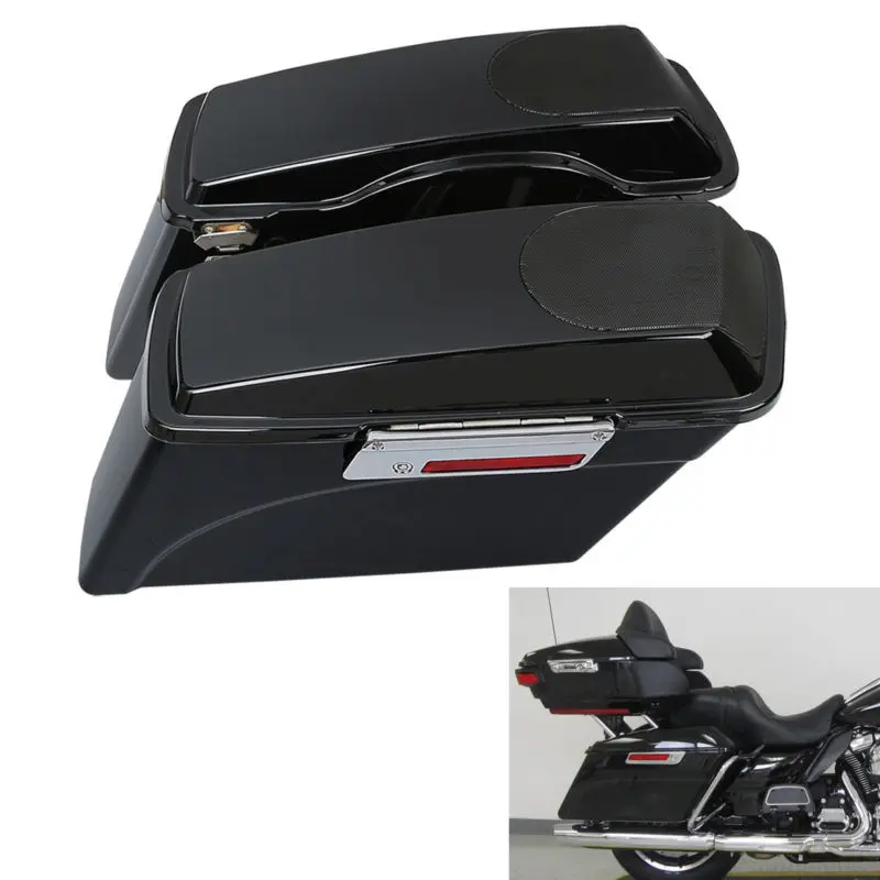 Черный сума 5 &quotx 7&quot крышки динамиков для Harley 93 13 Touring Ultra Classic Road King Electra Street Glide FLT