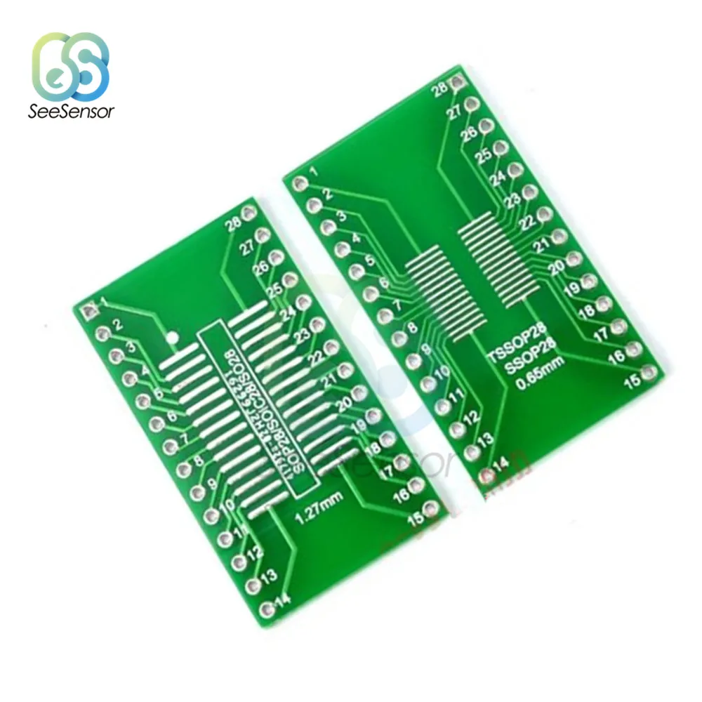 SOP28 SSOP28 TSSOP28 к DIP28 адаптер преобразователь печатная плата 0 65/1 27 мм M | Инструменты