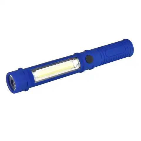 Светодиодный фонарик COB, светодиодный портативный пластиковый идеальный фонарик с магнитом и зажимом для кемпинга, уличный спортивный свет...