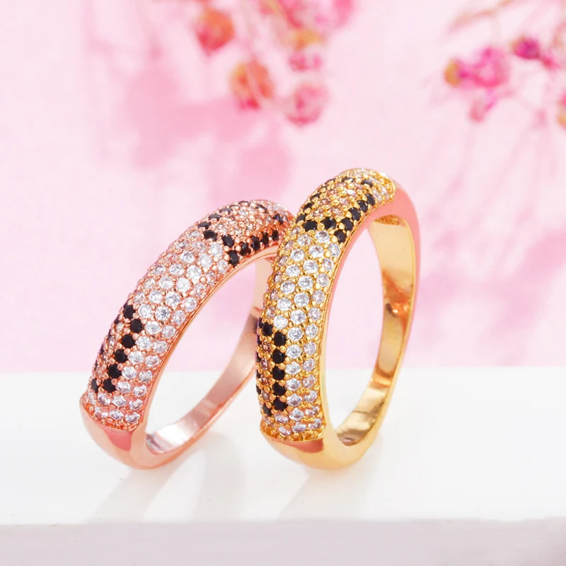 Pera модные женские вечерние кольца в форме большой змеи розового и желтого золота