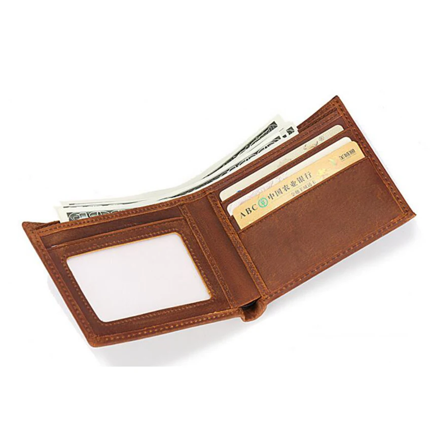 Новый RFID защитный мужской кошелек с гравировкой фото индийские старейшины