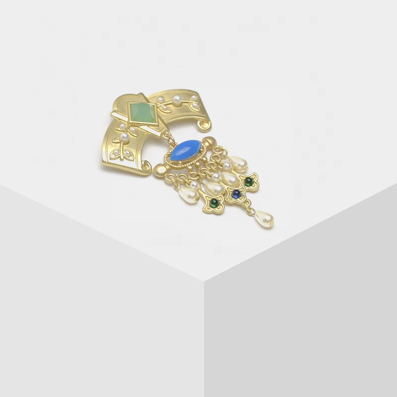 Amorita boutique beauty vintage court pearl pendant Brooches | Украшения и аксессуары