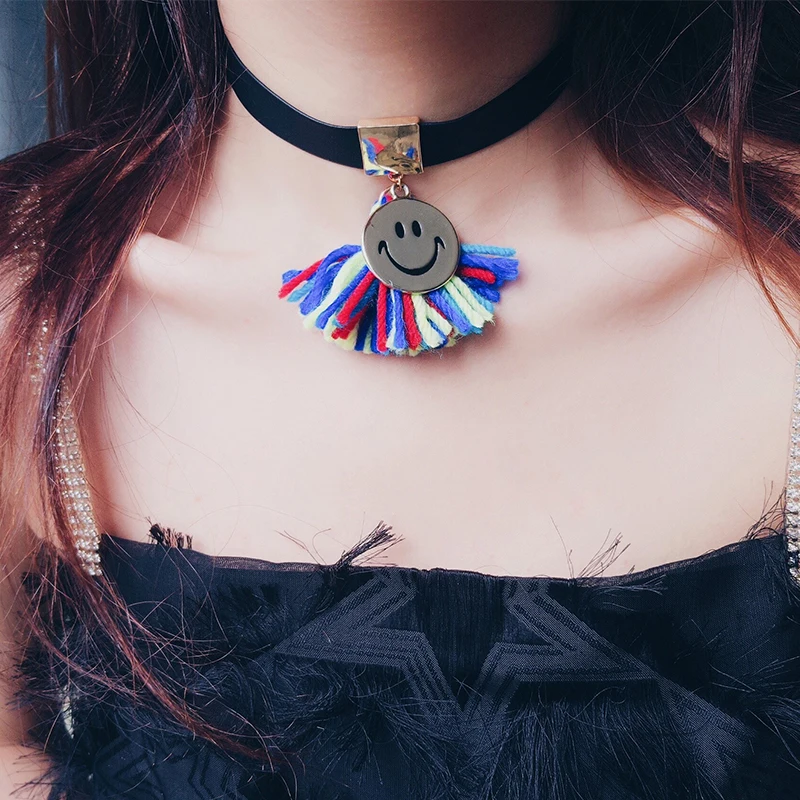2018 New Fashion Choker Necklace For Women Black Ribbon strip Collar Party Jewelry Neck accessories Girls Punk Charming chokers | Украшения