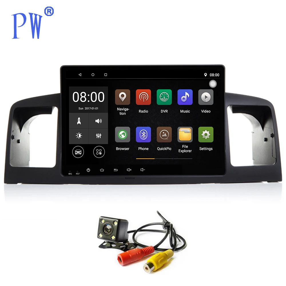 Android 7 0 Автомобильный плеер радио GPS для Toyota Corolla E120 2003 2006 навигация Wifi зеркальная