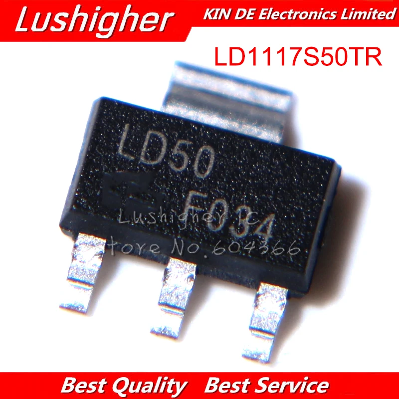 10 шт. LD1117S50TR SOT223 LD1117S50 SOT маркировка: LD50 SMD | Электронные компоненты и
