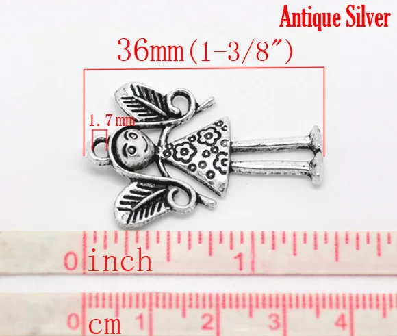 DoreenBeads подвески из цинкового металлического сплава с рисунком ангела