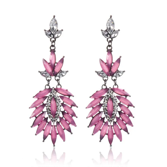 Wholesale Promotion Top Fashion Orecchini Jewelry DIY Vintage Boho Leaf Black Earrings For Women Free Shipping LE1314# | Украшения и