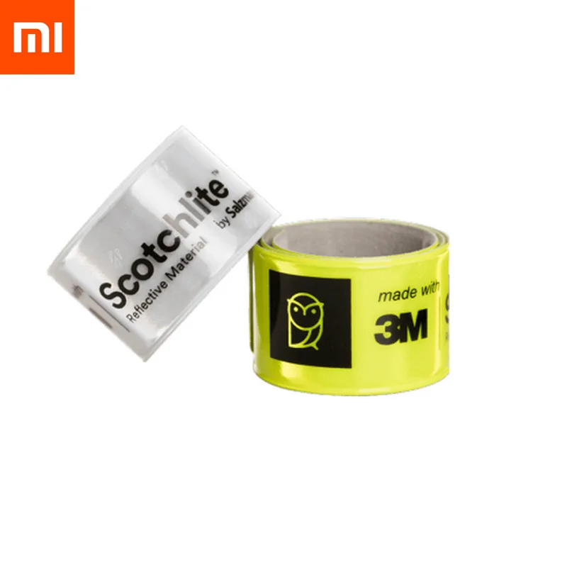 2pcs Xiaomi Mijia Miaomiaoce браслет мигающий наручный ремень светоотражающий ремень Автоматическая затяжка шлепка ремешок для наружного использования - Цвет: 2pcs