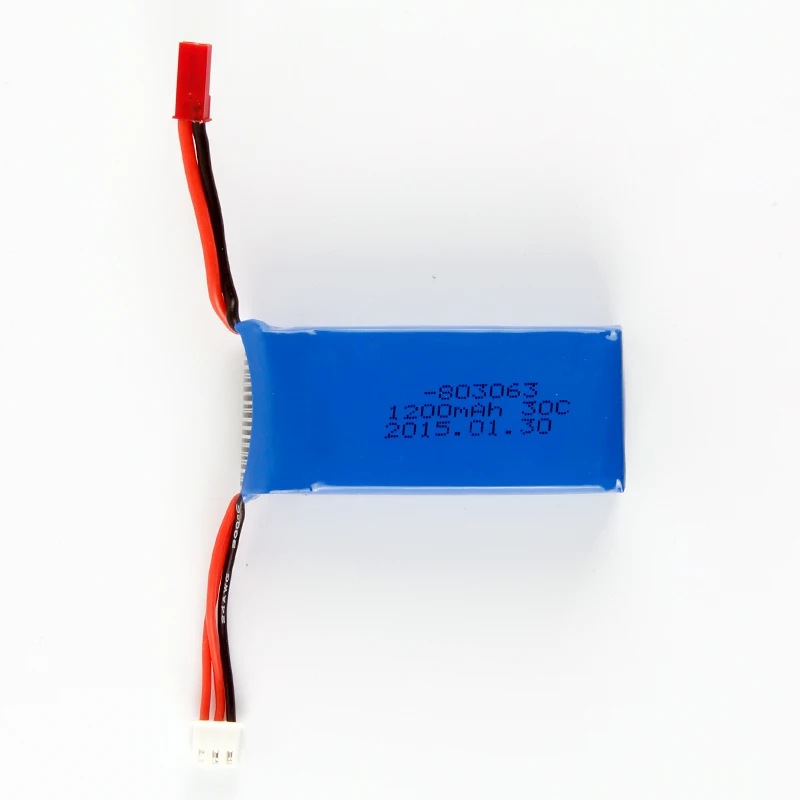 

YIZHAN Tarantula X6 WL V666 V353 big capacity 25C 7.4V 1200MAH Lipo-battery 1pc 2pcs 3pcs spare parts