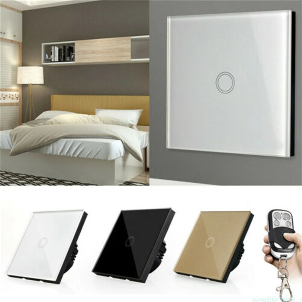 Штепсельная вилка США 1/2/3 Gang Home 1 Way Smart Wifi светодиодный сенсорный выключатель