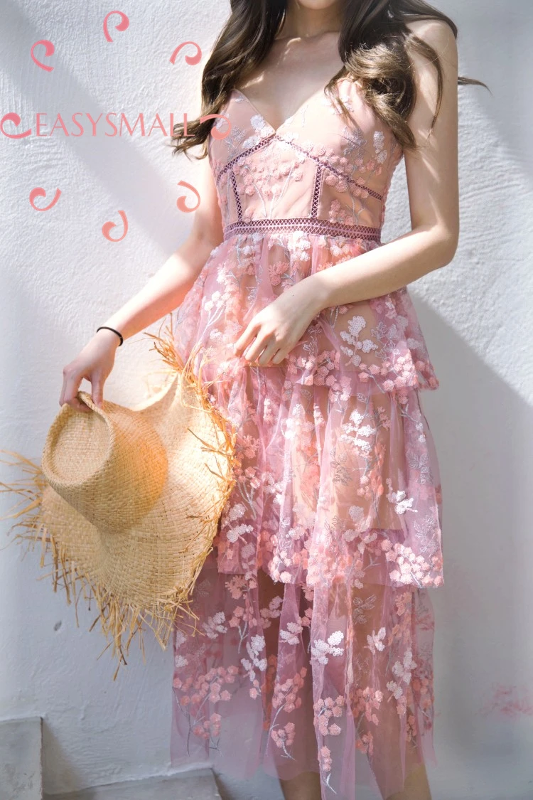 EASYSMALL женское платье модная летняя одежда с цветами высококачественные