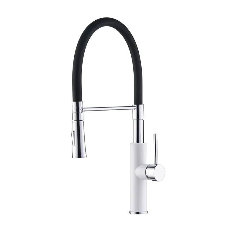 L4097W-2 LEDEME Кухня кран воды краны резиновая трубка Смеситель Torneira Кухня раковина смеситель кран краны латунные смесители L4097 - Цвет: L4097W-2