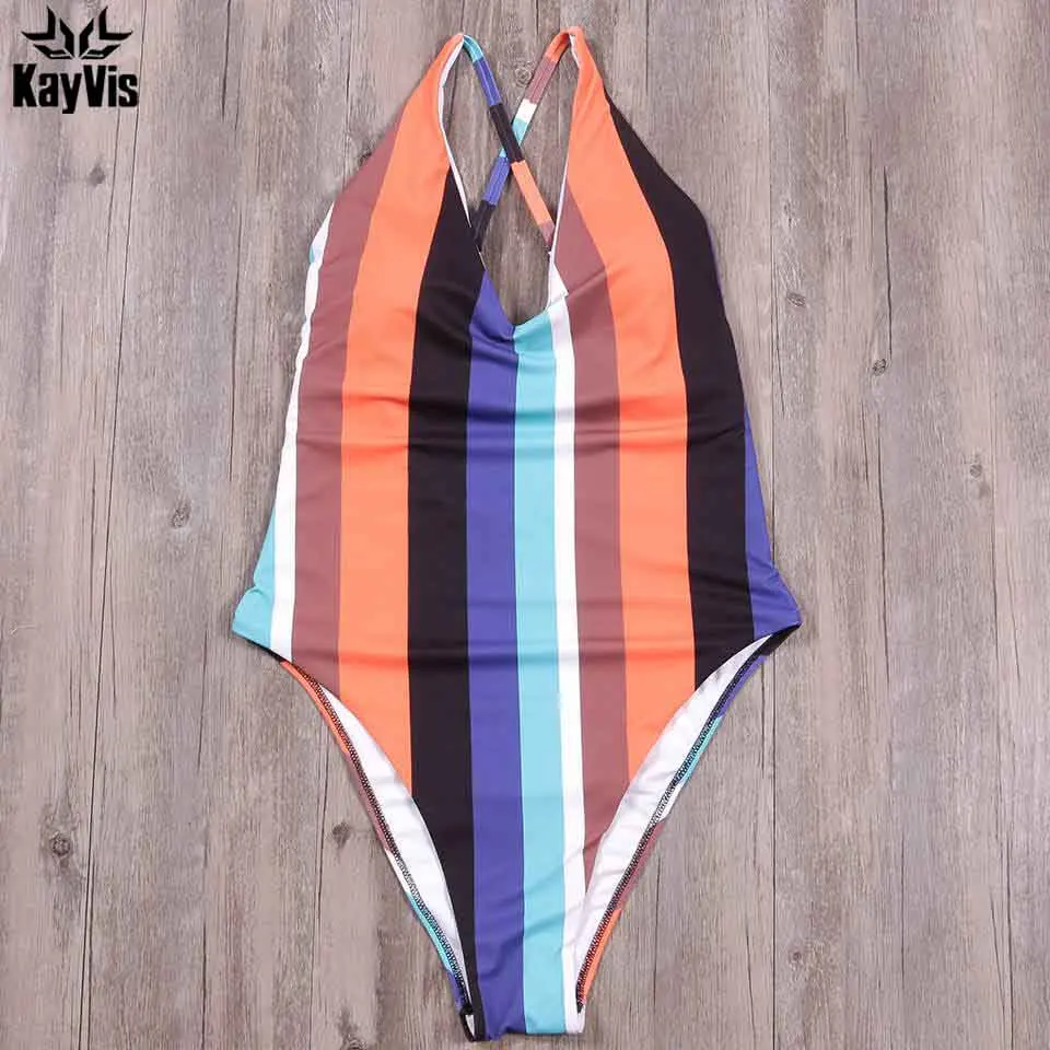 KayVis новый сексуальный цельный купальник женский винтажный купальный костюм плюс