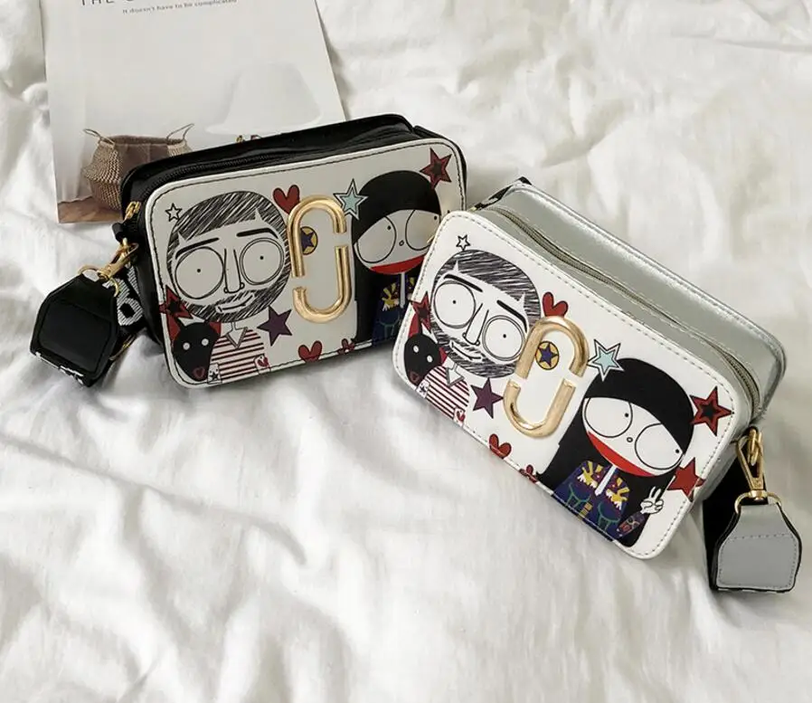 Модная мультяшная Женская сумочка с граффити мини сумка через плечо женские