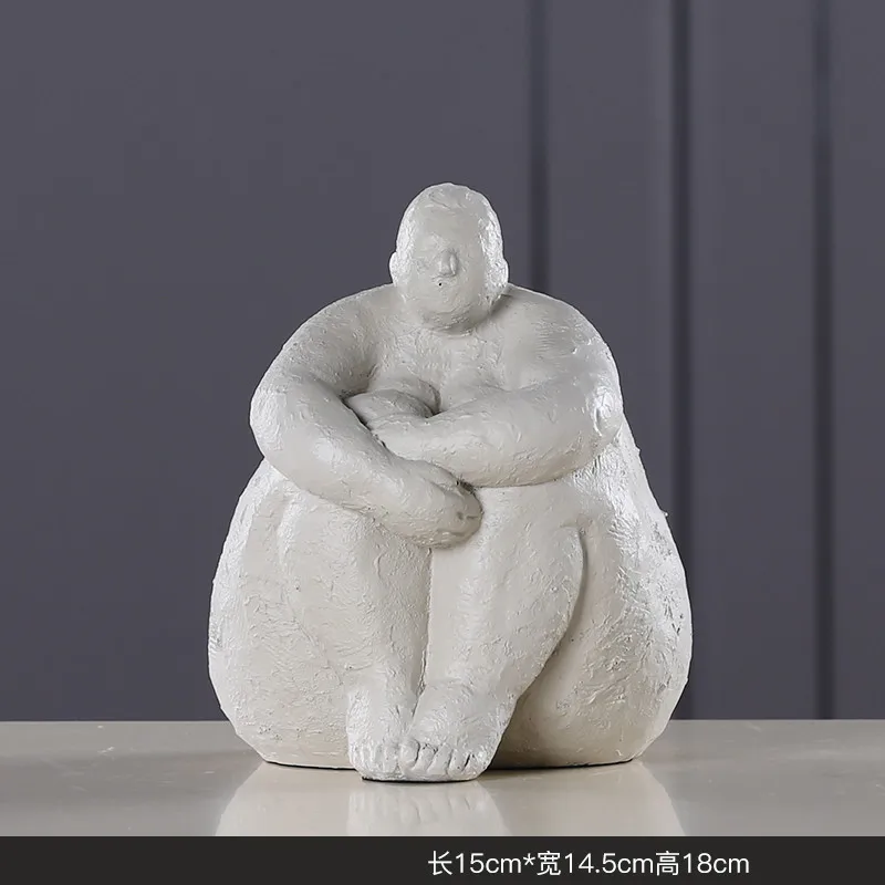 Милые художественные украшения с абстрактными изображениями полных женщин для