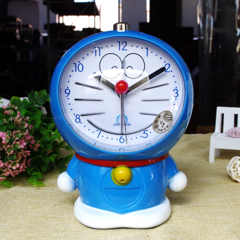Тихий детский мультяшный будильник Doraemon|clock alarm clock|clock silentclock |
