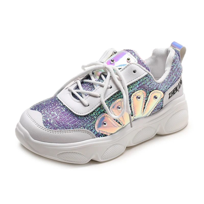 Fujin/женские кроссовки на платформе Женская обувь Сезон весна-осень Розовая