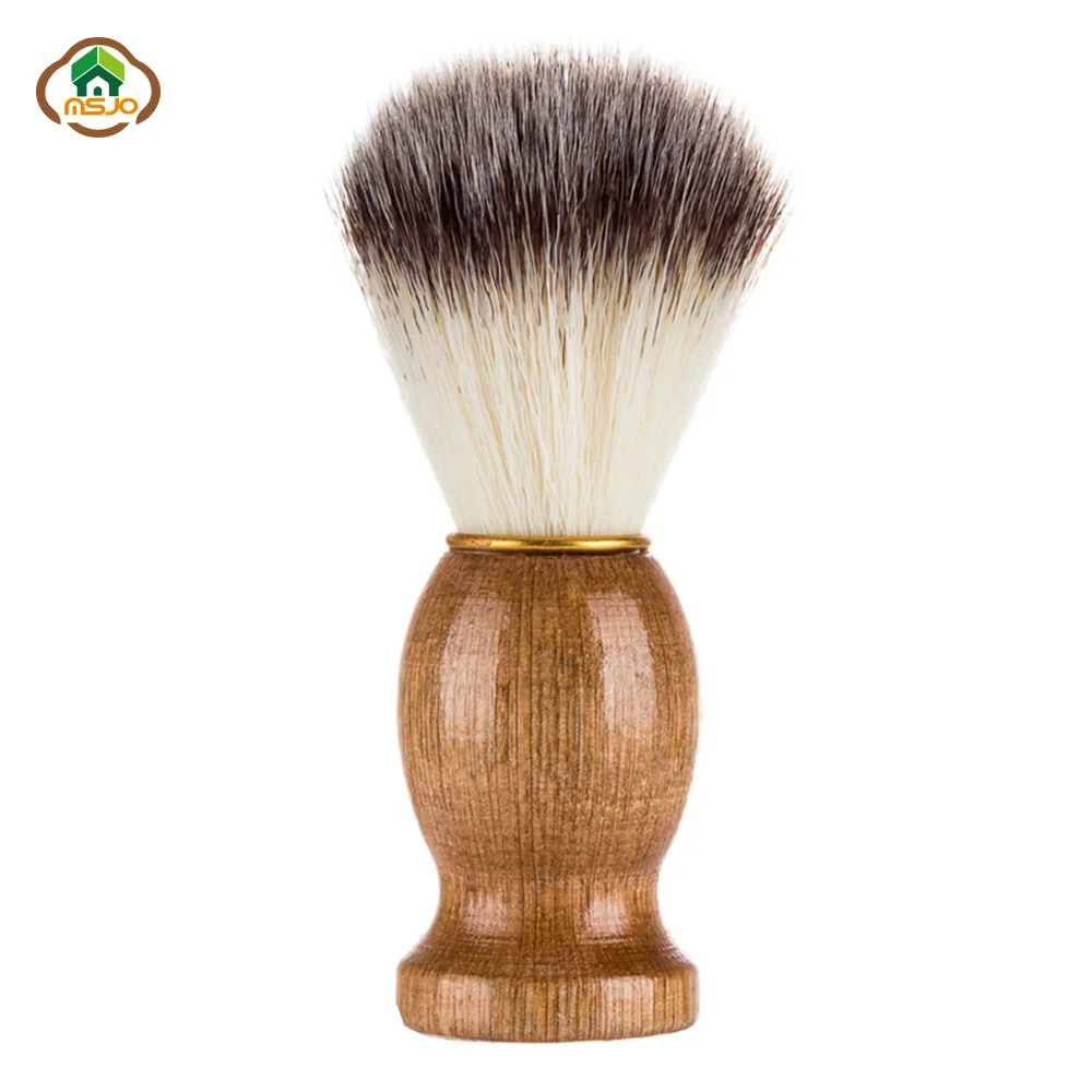 MSJO Beard Brush Shaving 1PC Men Soft Bristles Hairdresser Cleaner Badger Salon Facial Appliance Clean Tool | Дом и сад