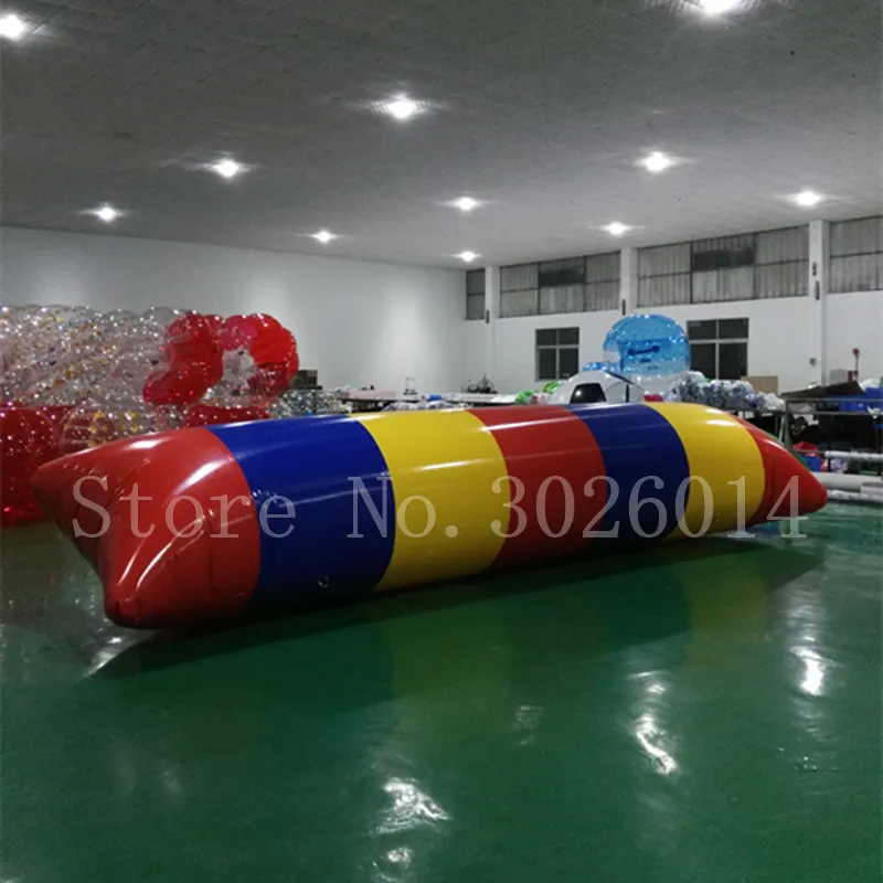 

Free Shipping 11x3m Lake Inflatable Floating Water Toys Game ,Inflatable Water Jumping Blob Pillow Catapult Blob On Water